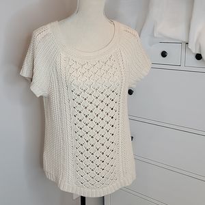 LOFT Cable Swing Sweater Sz M